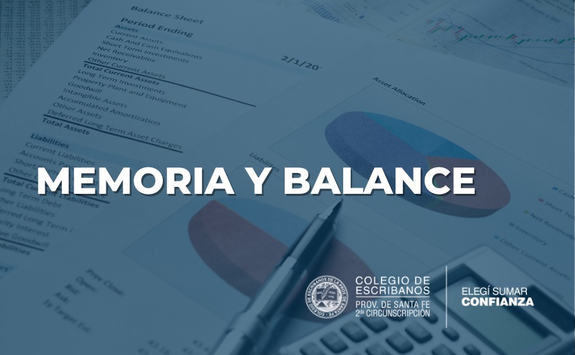 MEMORIA Y BALANCE ANUAL